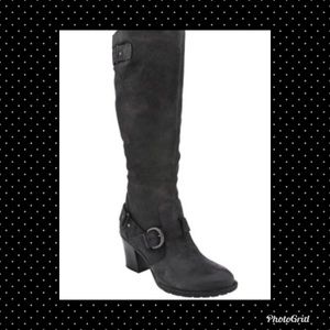 Born Natasha Gray Suede Boots 8.5